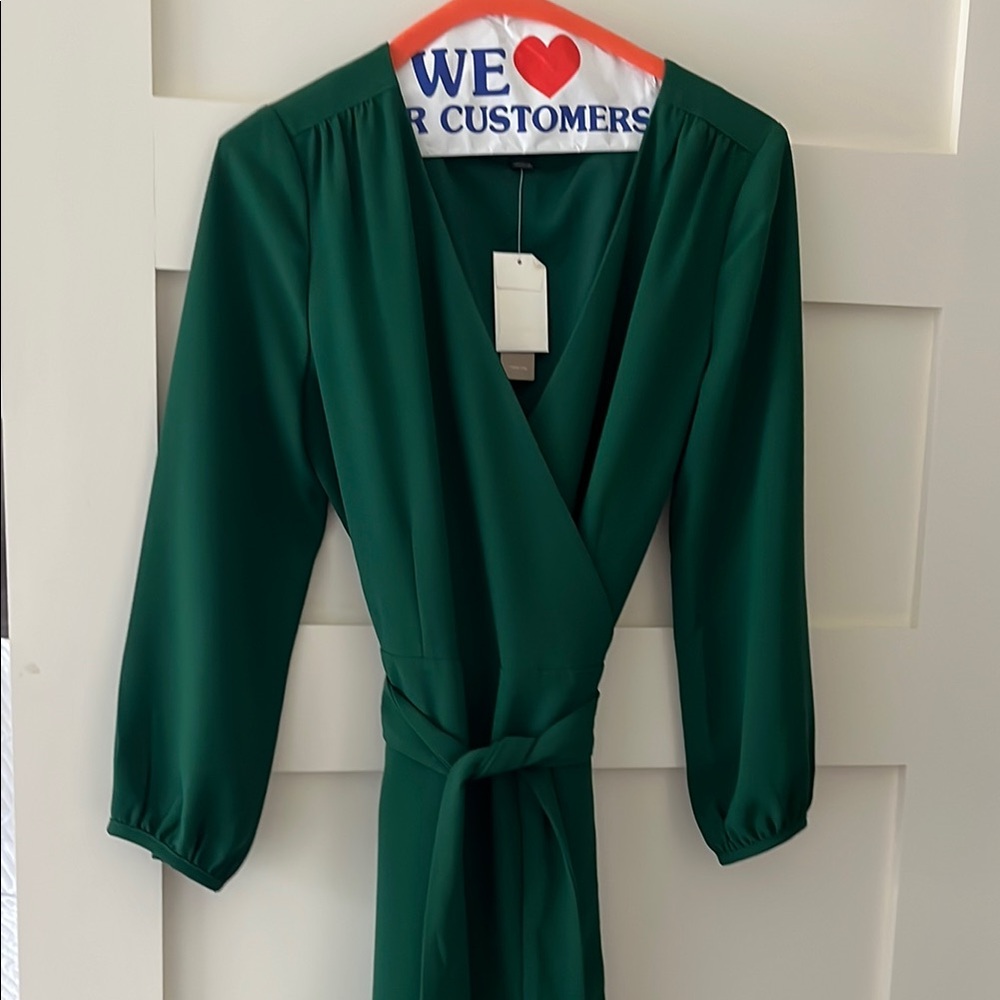 J. Crew Forest Green Dress